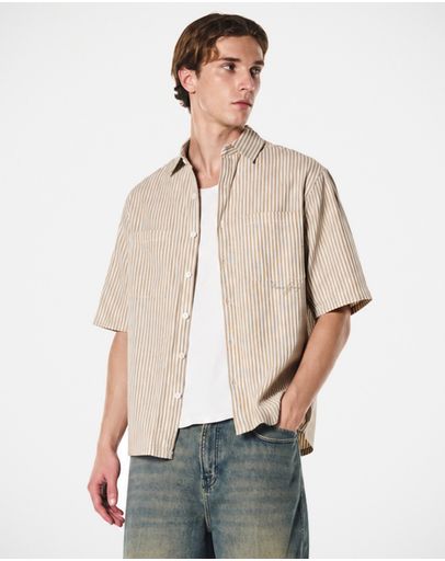 Brown Off White
