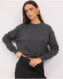 Calli - Melton Relaxed Knit Jumper