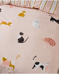 Linen House Kids - Cats 'n' Bows Quilt Cover Set