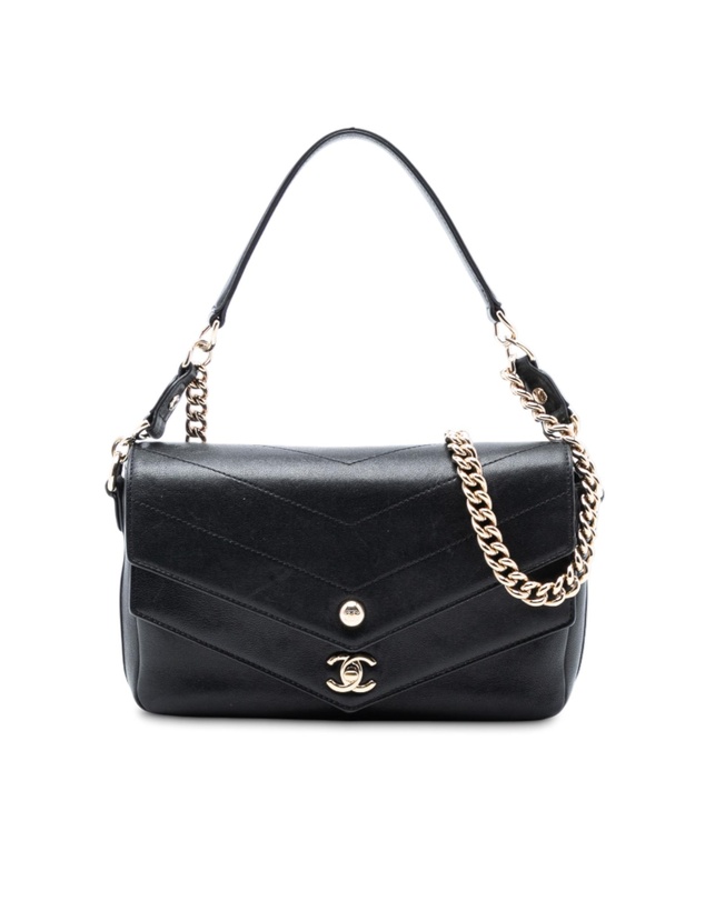 Pre-Loved by Azura Reborn - Pre-Loved Mini Quilted Sheepskin Double Chevron Flap
