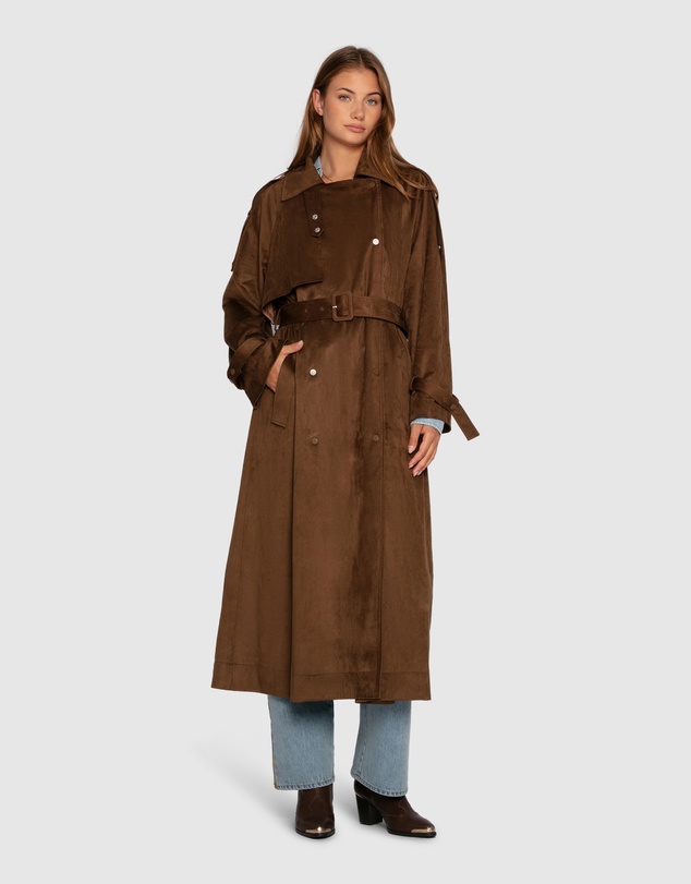 Belle & Bloom - Long Lost Lover Soft Maxi Trench
