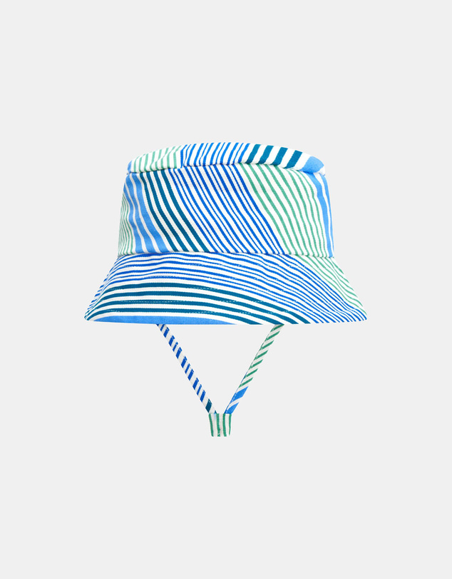Huxbaby - Beach Club Hux Variegated Stripe Bucket Hat - ICONIC EXCLUSIVE - Babies-Kids