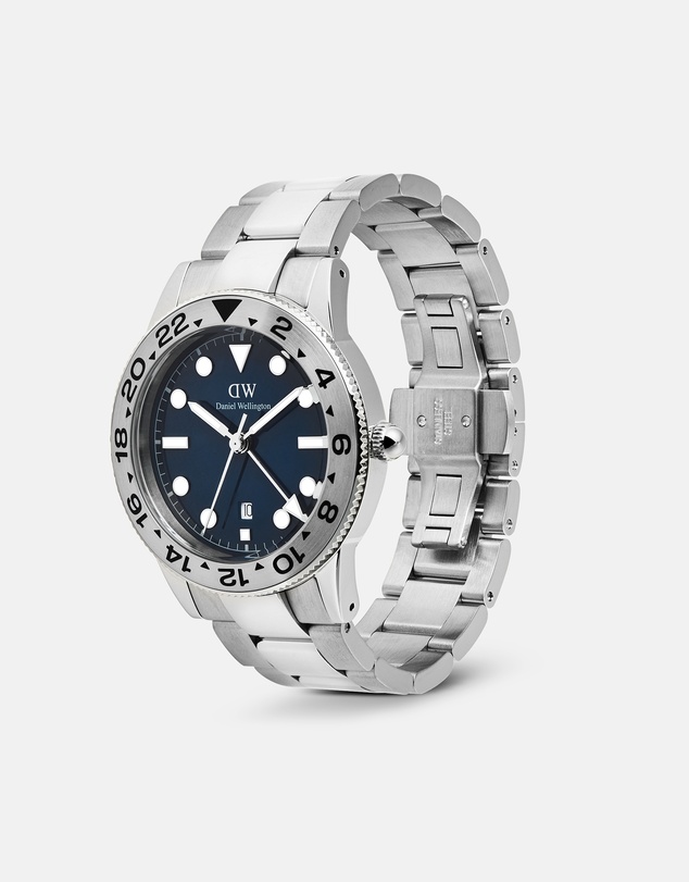 Daniel Wellington - Iconic GMT Link 40mm Brushed Bezel