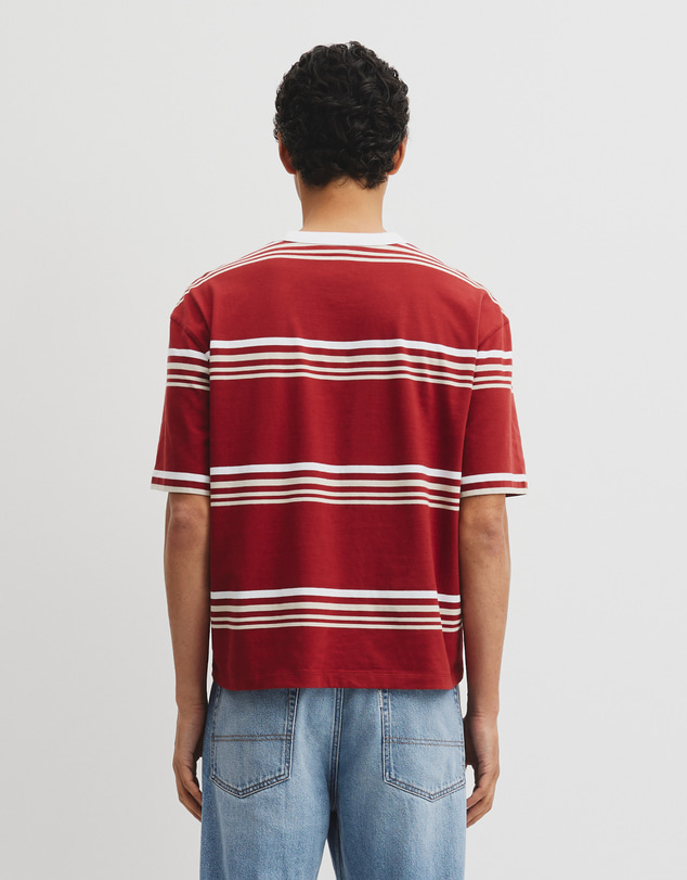 Country Road - Short Sleeve Boxy Stripe T-shirt