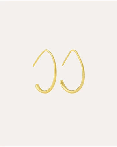 Ottoman Hands - Allegra Oval Hoop Earrings