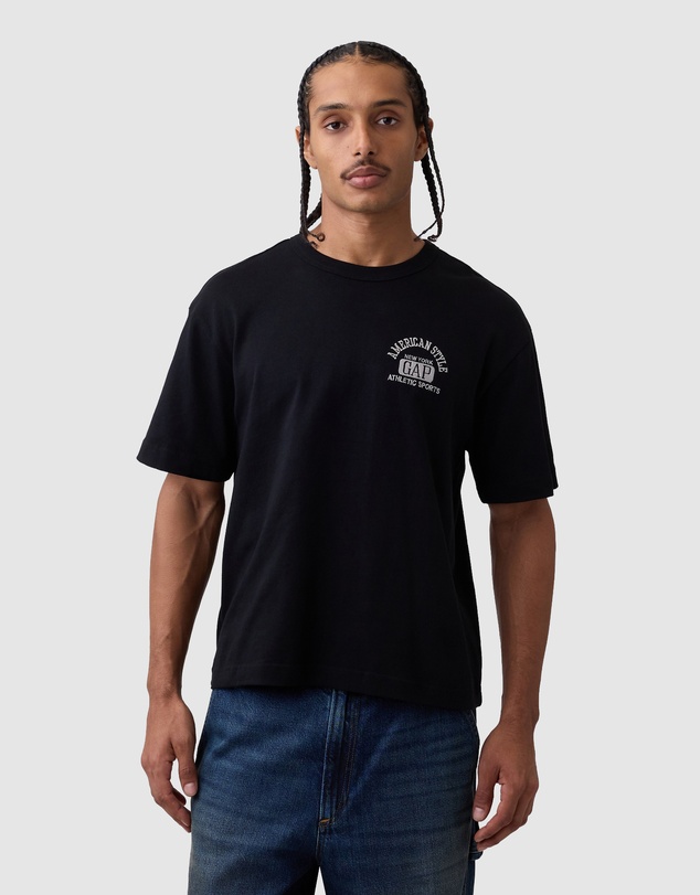 GAP - JPN IE Archive Logo Cropped Tee