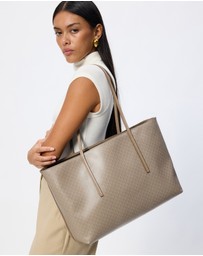 Calvin Klein - Emblem Aop Tote W/ Pouch