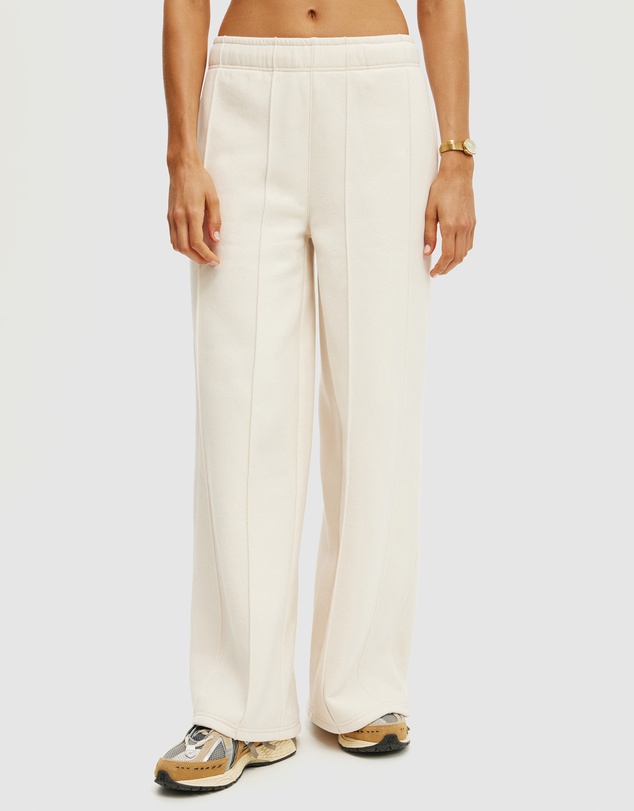 Cotton On Body Active - Plush Wide Leg Pintuck Trackpants