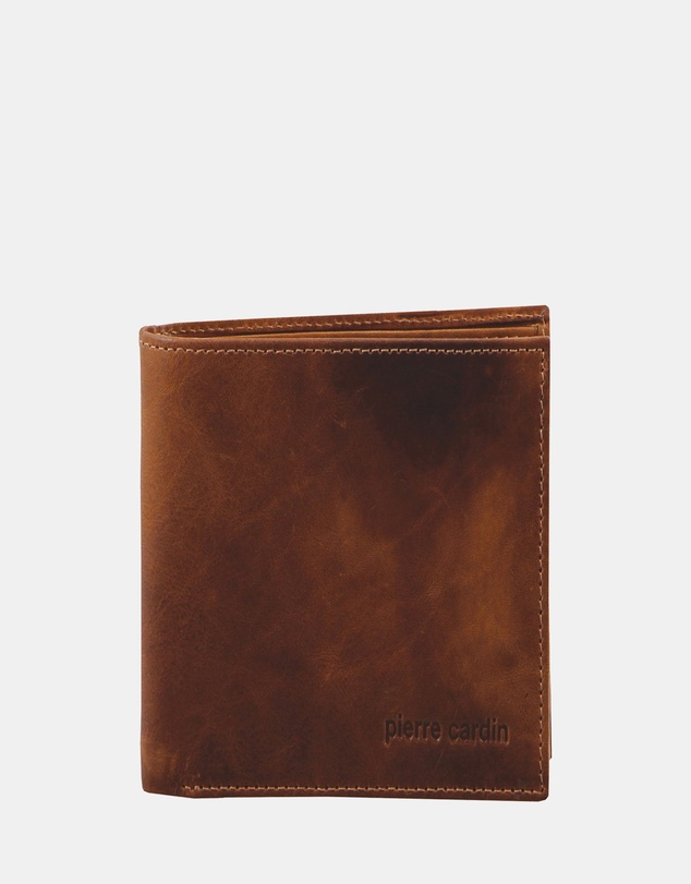 Pierre Cardin - Pierre Cardin Rustic Leather Tri-Fold Men's Wallet