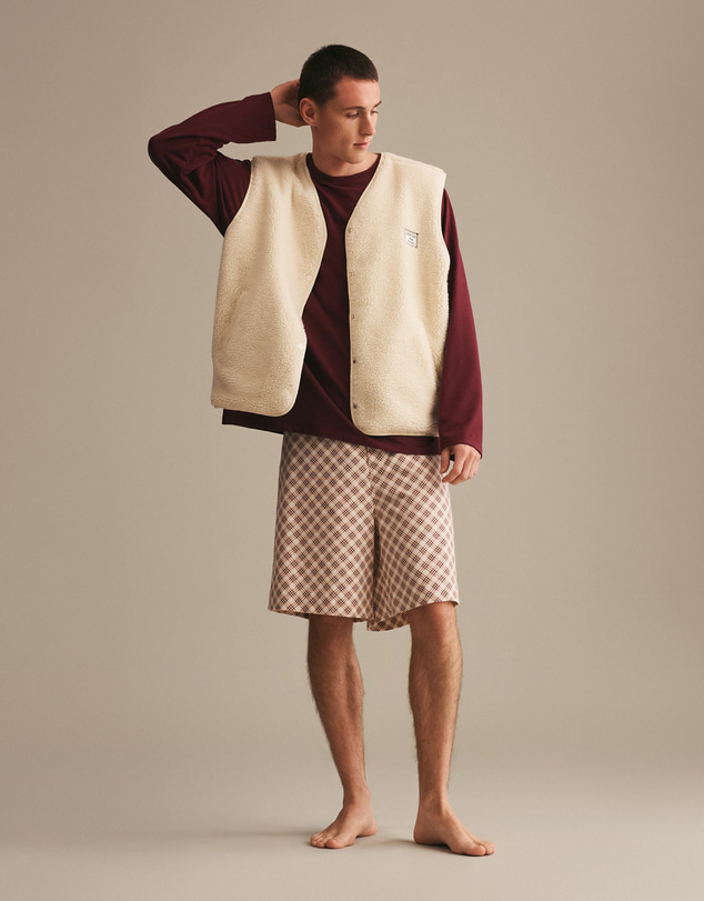 Resting - Double Brushed Flannelette Banksy Vest
