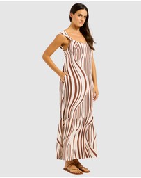 Seafolly - Coastline Tie Back Maxi Dress