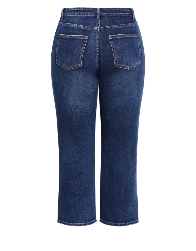 City Chic - Plus size Harley Fit Heidi Ankle Grazer Jean - mid wash