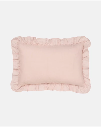 Linen House - Nimes Pure Linen Ruffle Filled Cushion