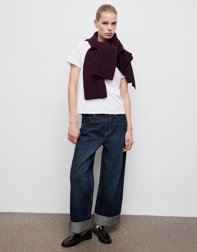 M.N.G - Short-Sleeved Cotton T-Shirt