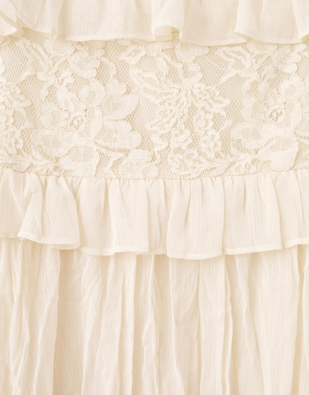 M.N.G - Chiffon Dress With Embroidered Details