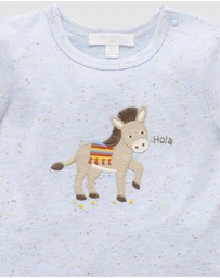 Purebaby - Linen Blend Short and Tee Set -Kids-Babies
