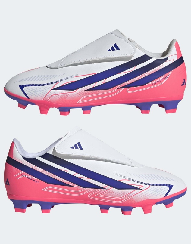 adidas Performance - F50 Hyperfast Club Velcro Firm Ground / Multi Ground Foot Football Ball Boots Kids