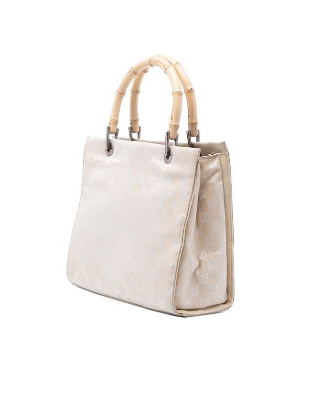 Pre-Loved by Azura Reborn - Pre-Loved GG Canvas Bamboo Satchel