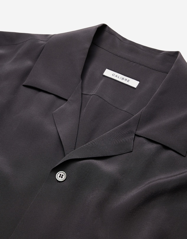 Calibre - Camp Collar Silk Shirt