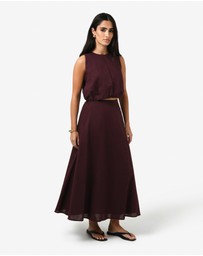 Forcast - Kenya 2 Ruched Linen Top