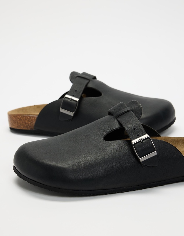 AERE - Leather Footbed Clogs - Men's
