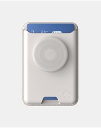 PopSockets - PopWallet+ MagSafe Softgoods Phone Wallet Card Holder+ Magnetic Adapter Ring