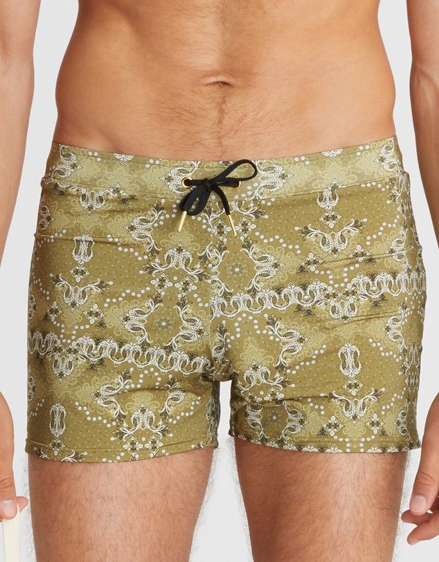 Aqua Blu Australia - Driftwood Lycra Swim Shorts