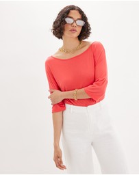 Amelius - Ottavia Three Quarter Batwing Tee