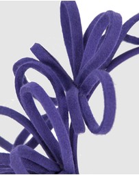 Max Alexander - Felt Purple Loops Fascinator