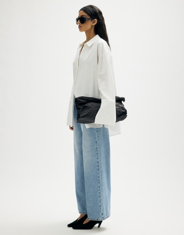 Minima Esenciales - Ash Pressed Crease High Rise Jeans