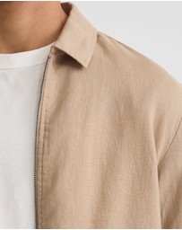 Oxford - Adem Linen Zip Bomber