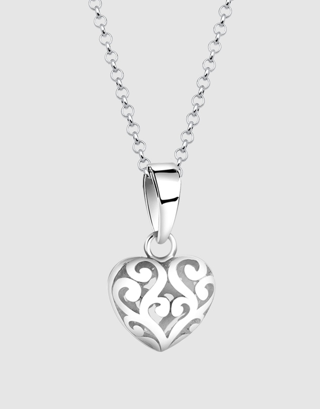 Elli Jewelry - Necklace with Heart Pendant 925 Sterling Silver