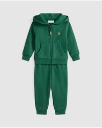 Polo Ralph Lauren - Fleece Full-Zip Hoodie & Pants Set - ICONIC EXCLUSIVE - Babies