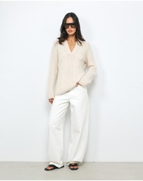 AERE - Ora Cable Polo Knit