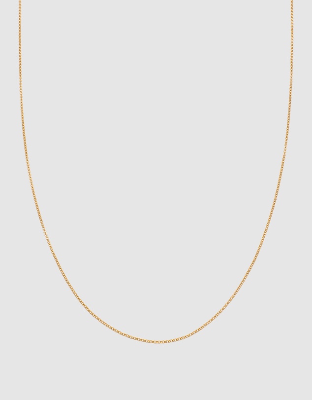 Haze & Glory - ICONIC EXCLUSIVE - Necklace Unisex Curb Chain 925 Sterling Silver Gold Plated