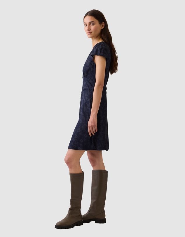 GAP - SS V-Neck Flutter Sleeve Mini Dress