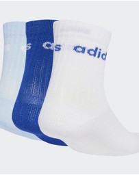 adidas Performance - Linear Kids Crew 3 Pairs Per Pack Socks