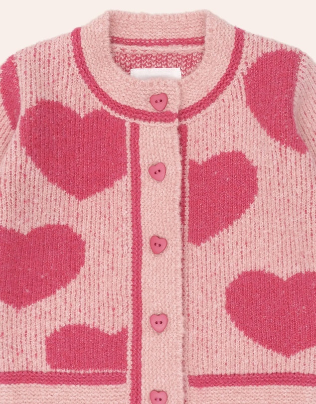 Huxbaby - Heart Tipped Cardigan - Babies-Kids