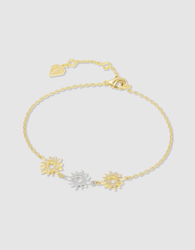 Wanderlust + Co - Sunlit Trio Gold Bracelet