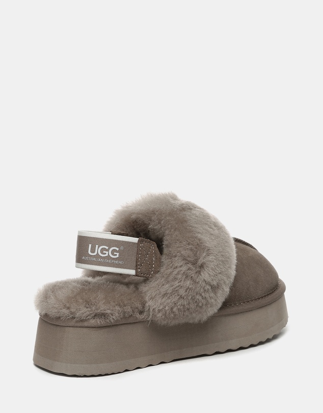 EVERAU - Australian Shepherd Ugg Waffle Platform Cow Suede Upper House Shoes