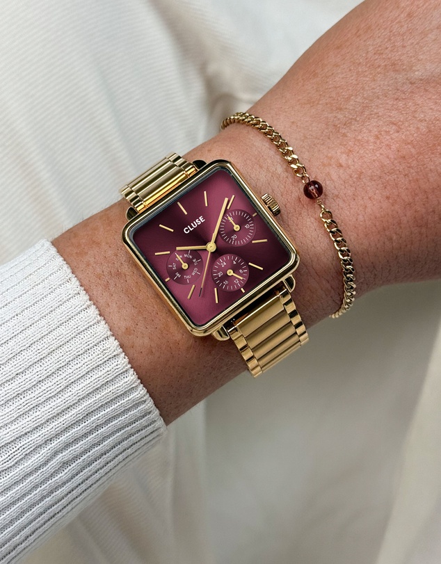 Cluse - La Tetragone Multifunction Watch & Bracelet Gift Set