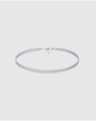 Elli Jewelry - Links Choker Necklace in 925 Silver