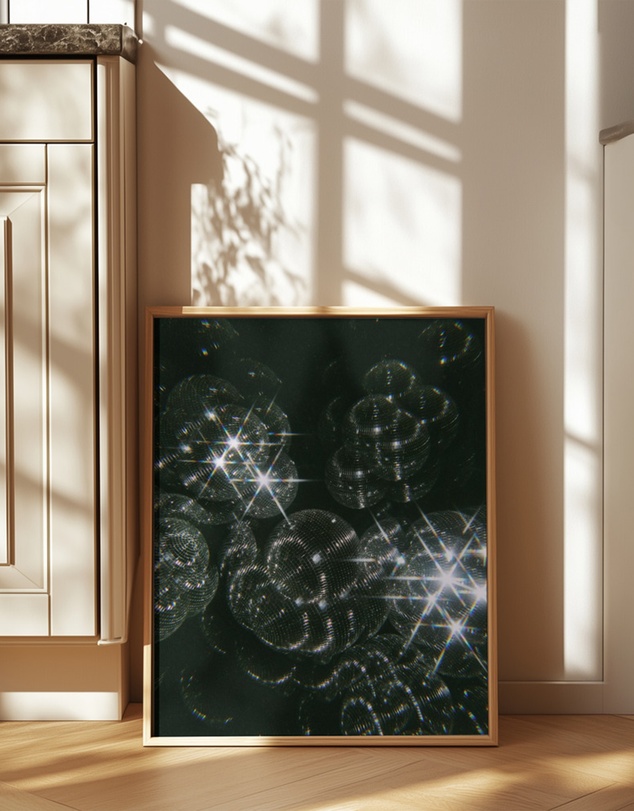 Olive et Oriel - Disco Kaleidoscope - Portrait by Samantha Hearn Art Print