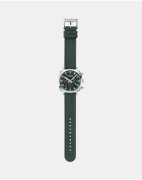 Mondaine - Mondaine Official Swiss Railways Grand Cushion 41mm Forest Green Watch Set