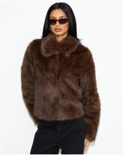Dazie - Valeria Faux Fur Coat