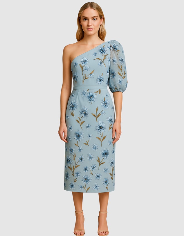 Romance by Honey and Beau - Blake One Sleeve Dress