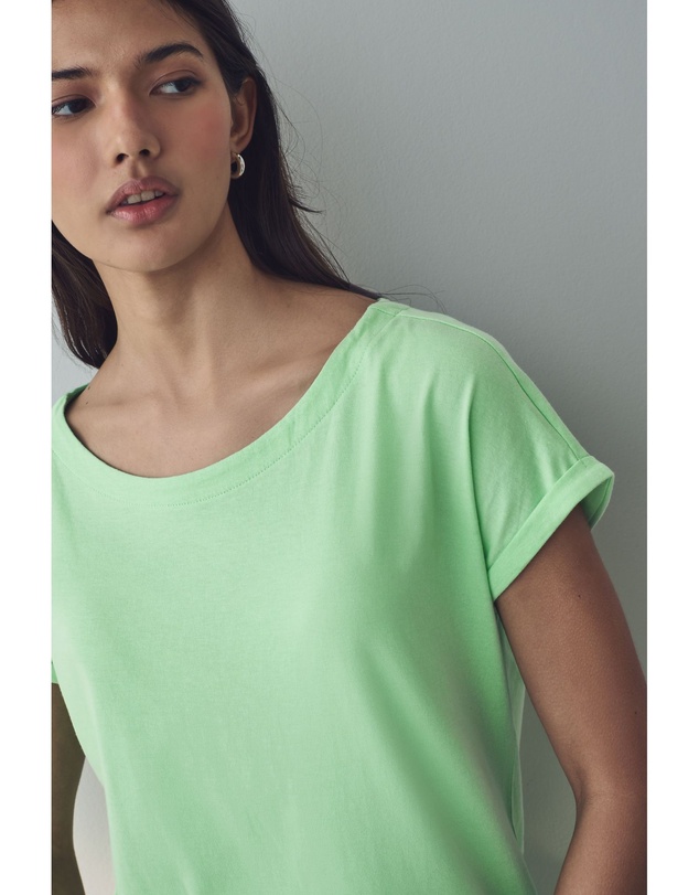 NEXT - Round Neck Cap Sleeve 100% Cotton T-Shirt