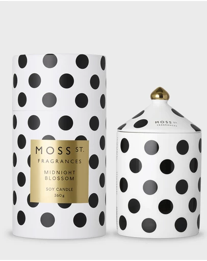 Moss St Fragrances - Midnight Blossom Ceramic Candle 360g