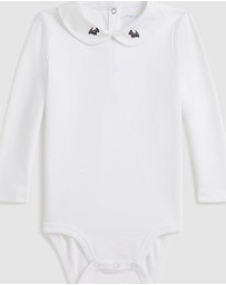 Polo Ralph Lauren - Embroidered-Collar Cotton Bodysuit - ICONIC EXCLUSIVE - Babies