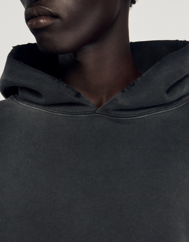 Sandro - Washed Hoodie Sweatshirt
